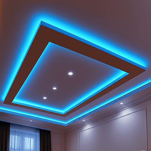 Evka-4 gergi tavan ustası – Led isikli örneği